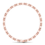 Baguette & Round Shape Diamonds Bangle