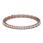 Baguette & Round Shape Diamonds Bangle