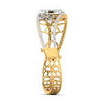 Pave Diamond Floral Bangle