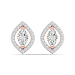 Marquise Diamond Halo Studs