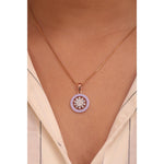 Blooming Lavender Diamond Pendant