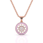 Blooming Lavender Diamond Pendant