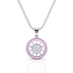Blooming Lavender Diamond Pendant