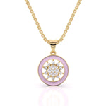 Blooming Lavender Diamond Pendant