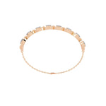 Minimalist Pave Diamond Chain Bracelet
