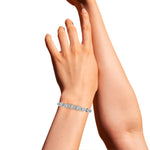 Minimalist Pave Diamond Chain Bracelet