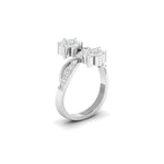 Diamond Floral Cluster Ring