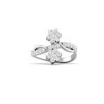 Diamond Floral Cluster Ring
