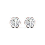 2 Carat Each Rosette Diamond Studs
