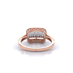 Brisa Square Halo Dimaond Ring