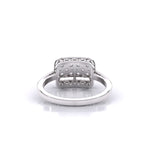 Brisa Square Halo Dimaond Ring