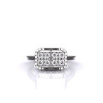 Brisa Square Halo Dimaond Ring