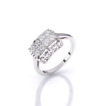 Brisa Square Halo Dimaond Ring