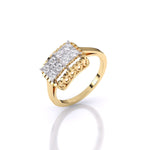 Brisa Square Halo Dimaond Ring