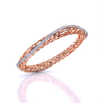Carol Trellis Diamonds Bangle Pair