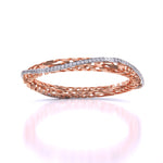 Carol Trellis Diamonds Bangle Pair