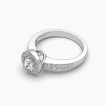 Round Casual Solitaire Diamond Ring