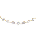 Solitaire Round & Fancy Shape Diamond Necklace