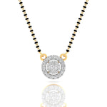 Circle Diamond Mangalsutra Pendant