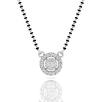 Circle Diamond Mangalsutra Pendant