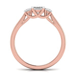 Classic Crescent Diamond Ring