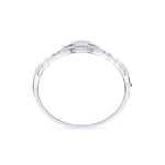 Intricate Wave Design Round Diamond Bangle