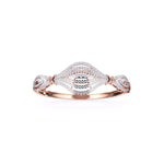 Intricate Wave Design Round Diamond Bangle