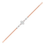 Clove Motif Diamond Chain Bracelet