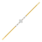 Clove Motif Diamond Chain Bracelet