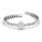 Clove Motif Diamond Chain Bracelet