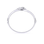Classic Floral Design With Small Diamond's Bangle