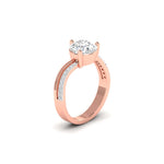 1 Carat Radiance Solitaire Diamond Ring with Split Shank