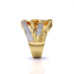 Classy Shimmering Diamond Cluster Ring