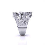 Classy Shimmering Diamond Cluster Ring