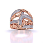 Classy Shimmering Diamond Cluster Ring