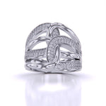 Classy Shimmering Diamond Cluster Ring