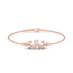 Clustered Flower Trio Diamond Band