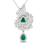 Fancy & Round Shape Diamonds Pendant