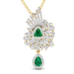Fancy & Round Shape Diamonds Pendant