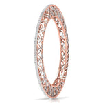 Contemporary Crosshatch Diamond Bangle