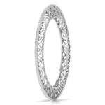 Contemporary Crosshatch Diamond Bangle