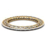 Contemporary Crosshatch Diamond Bangle