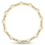 Contemporary Diamond Studded Bangle