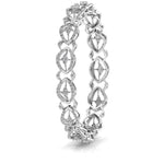 Contemporary Diamond Studded Bangle