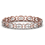 Contemporary Diamond Studded Bangle