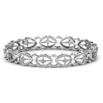 Contemporary Diamond Studded Bangle