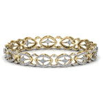 Contemporary Diamond Studded Bangle
