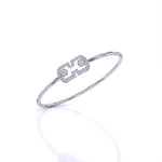 Crystal Cuff Diamond Bangle