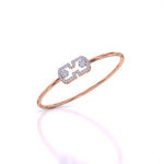 Crystal Cuff Diamond Bangle