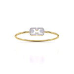 Crystal Cuff Diamond Bangle